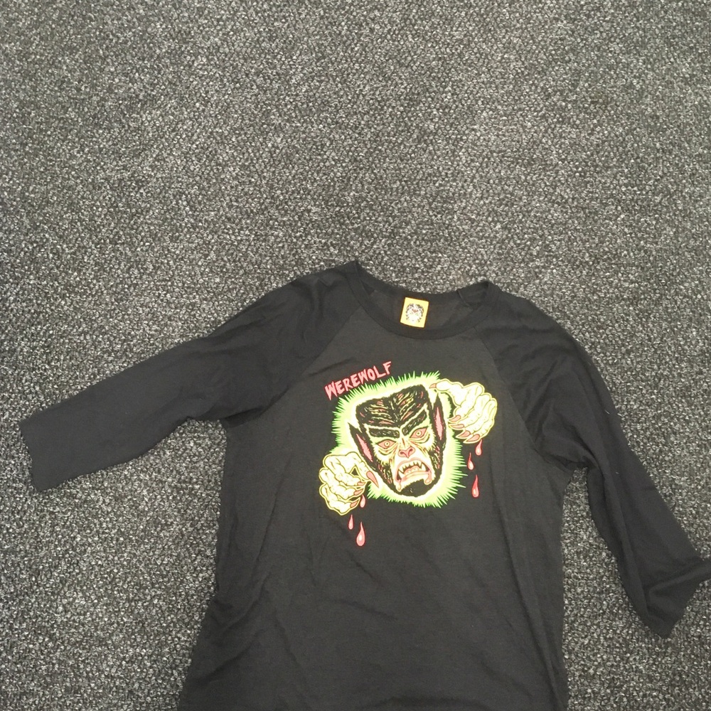 Ben Cooper Werewolf baseball tee by Micheline Pitt - Picture 3 of 4